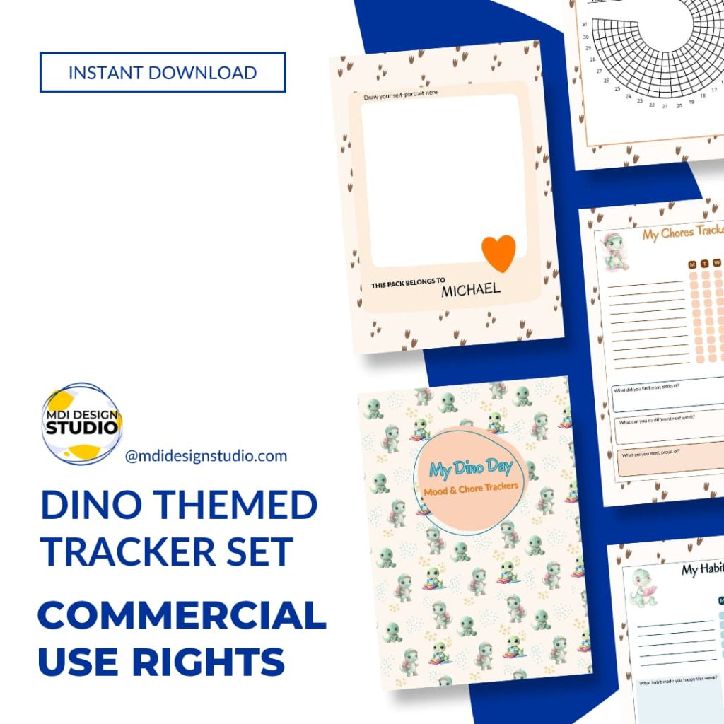Dino themed tracker pack