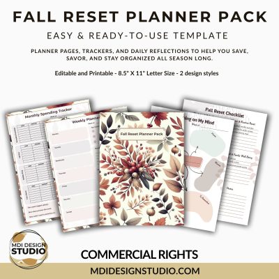 Fall Reset Planner Pack