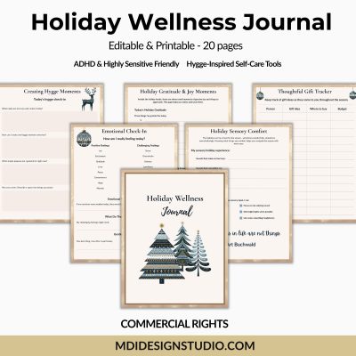 ADHD-Friendly Holiday Wellness Journal