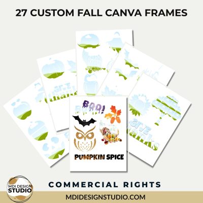 Custom Fall Canva Frames