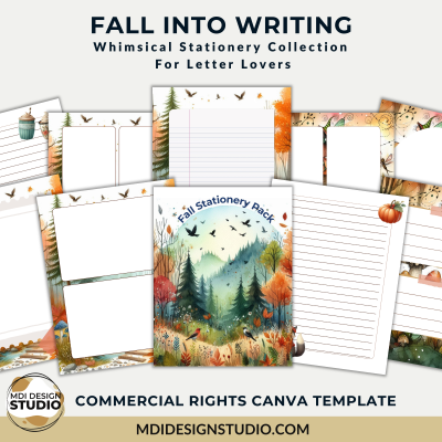 Fall Into Writing Whimsical Stationery Pack