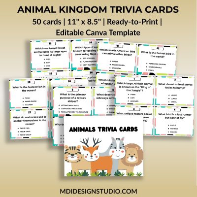 Animal Kingdom Trivia Cards