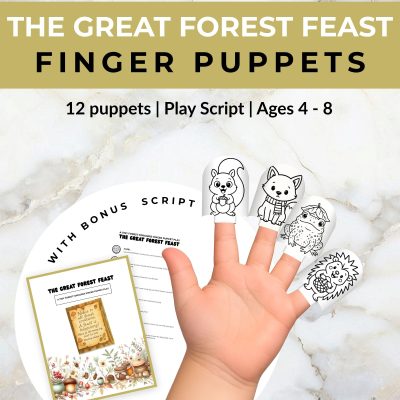 The Great Forest Feast Finger Puppets