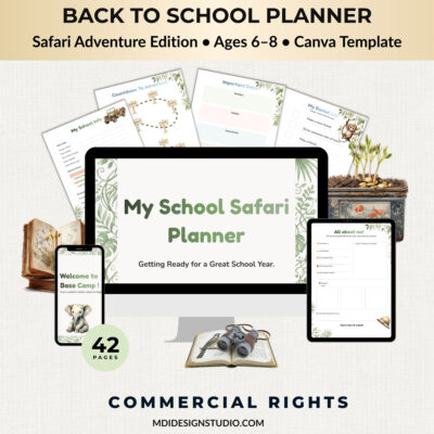 Back to school planner pages sample